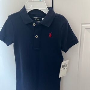 Ralph Lauren Kids Polo Shortall in Navy with Red Logo